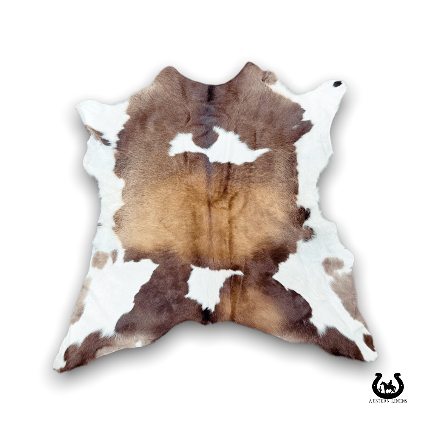 Natural tricolor calf Hide