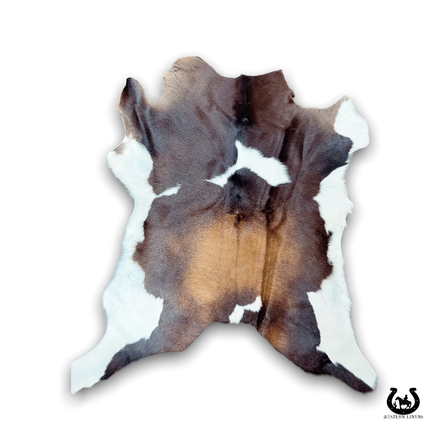 Natural tricolor calf Hide