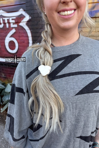 White Rock Ponytail Holder