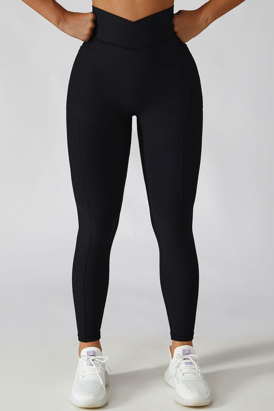 Basic Bae Crossover Waist Active Leggings