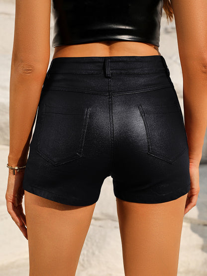 High Waist Shorts with Pockets