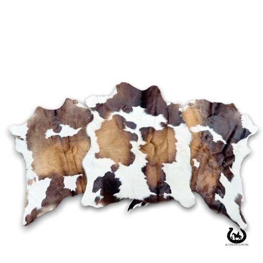 Natural tricolor calf Hide